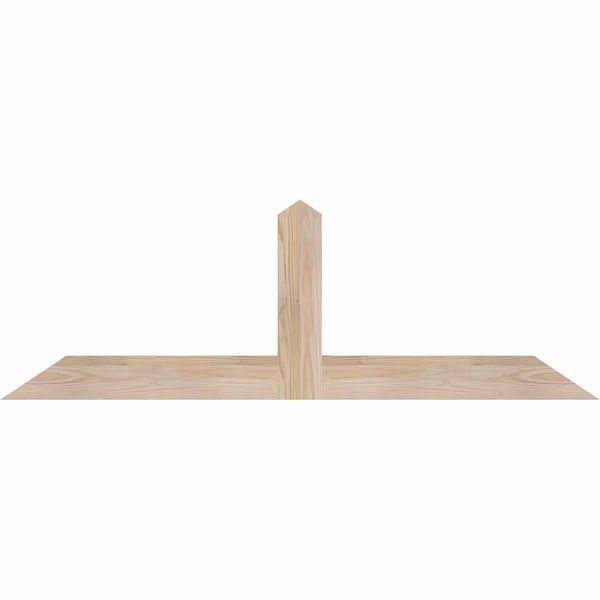 Ekena Millwork Portland Smooth Timber Gable Bracket, Douglas Fir, 48"W x 16"H x 1 1/2"D x 3 1/2"F, 8/12 Pitch GBW048X16X0204POR00SDF - main